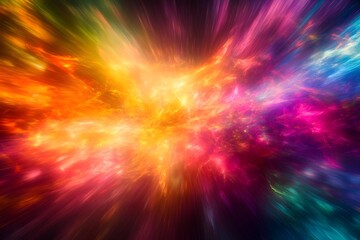 Abstract Rainbow Burst