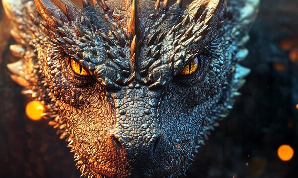dragon looking down