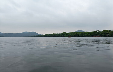 China, Hangzhou, Xihu Lake, famous freshwater lake
