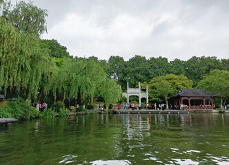 China, Hangzhou, Xihu Lake, famous freshwater lake
