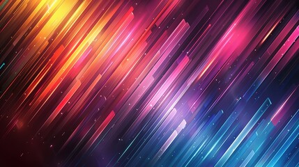 Abstract background with diagonal lines in vibrant colors.