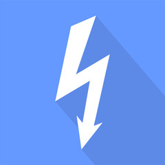 High voltage sign. warning sign, electrical hazard sign. Vector illustration. on white background