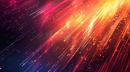 Fototapeta premium Abstract background with glowing lines and bokeh.