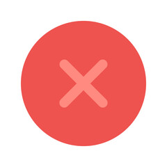 Fototapeta premium close flat icon