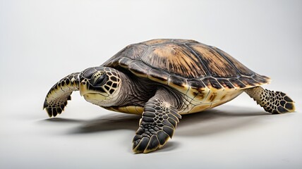 Obraz premium Sea turtle isolated on white
