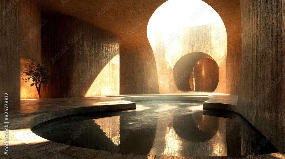 Poster compelling and well supported conceptual argument in 3d rendered visualization