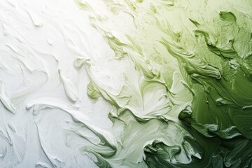 Obraz premium Serene Green and White Organic Abstract Texture Background with Nature-inspired Patterns