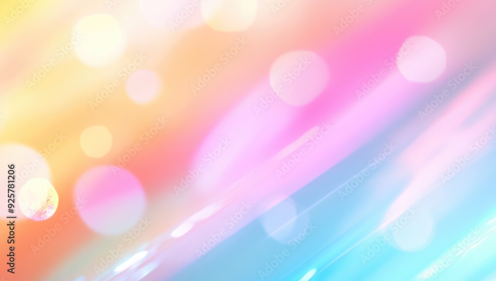 Poster soft pastel gradient background with colorful blurred hues. bright light and dynamic visual effect