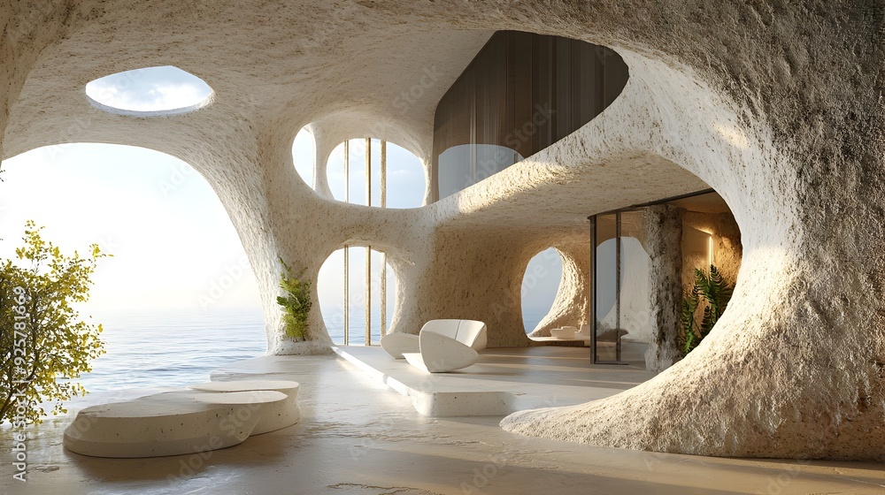 Poster innovative 3d rendering showcases conceptual design approach toward modern visual aesthetics