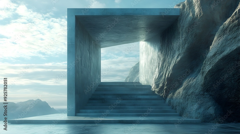 Poster conceptual gap between theory and practice bridged through minimalist 3d render