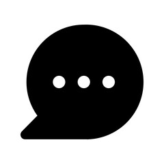 chat glyph icon