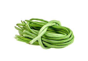 Long bean or cowpea isolated