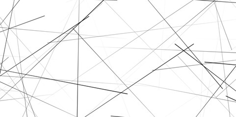  Abstract geometric pattern. Outline monochrome texture, Random chaotic lines. 