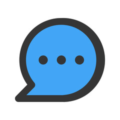 chat outline fill icon