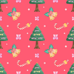 Christmas seamless pattern background 