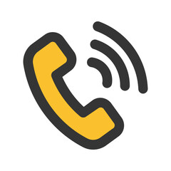 phone outline fill icon