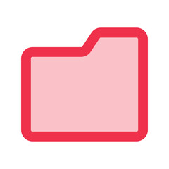 folder outline fill icon