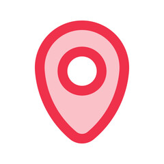 location outline fill icon