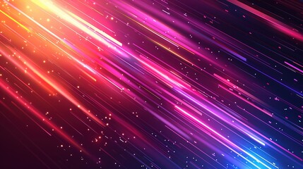 Obraz premium Abstract background with vibrant neon streaks.