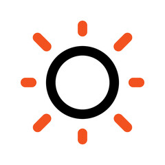 brightness line color icon