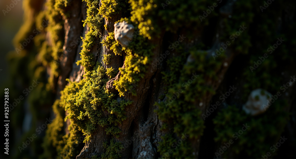 Canvas Prints green moss on the rocks