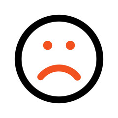 sad line color icon