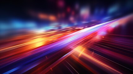 Abstract background with vibrant, diagonal lines and blurred light.