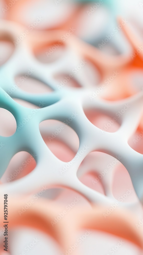 Aufkleber 3d visualization of cognitive connections, abstract reasoning networks, and memory retention, with b