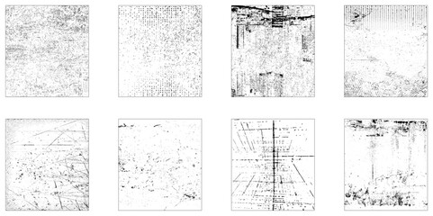 Fototapeta premium Place over any object create black grunge effect. Distress grunge texture easy to use overlay. 