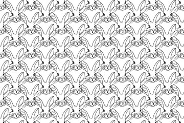 bunny silhouette pattern, colors, wrapping paper, easter