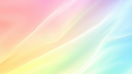 Obraz premium Subtle rainbow gradient background with a touch of elegance, perfect for celebrating pride with a refined and delicate color palette.