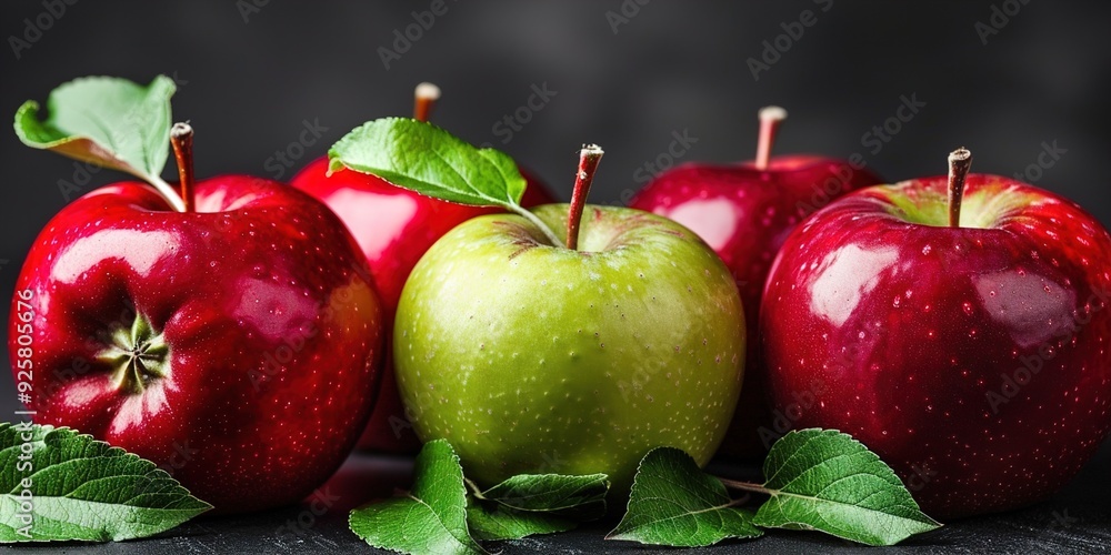 Poster red apples