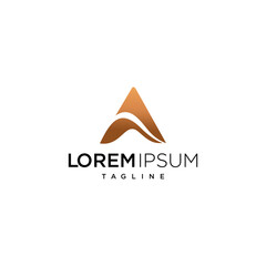 Fototapeta premium letter A modern logo