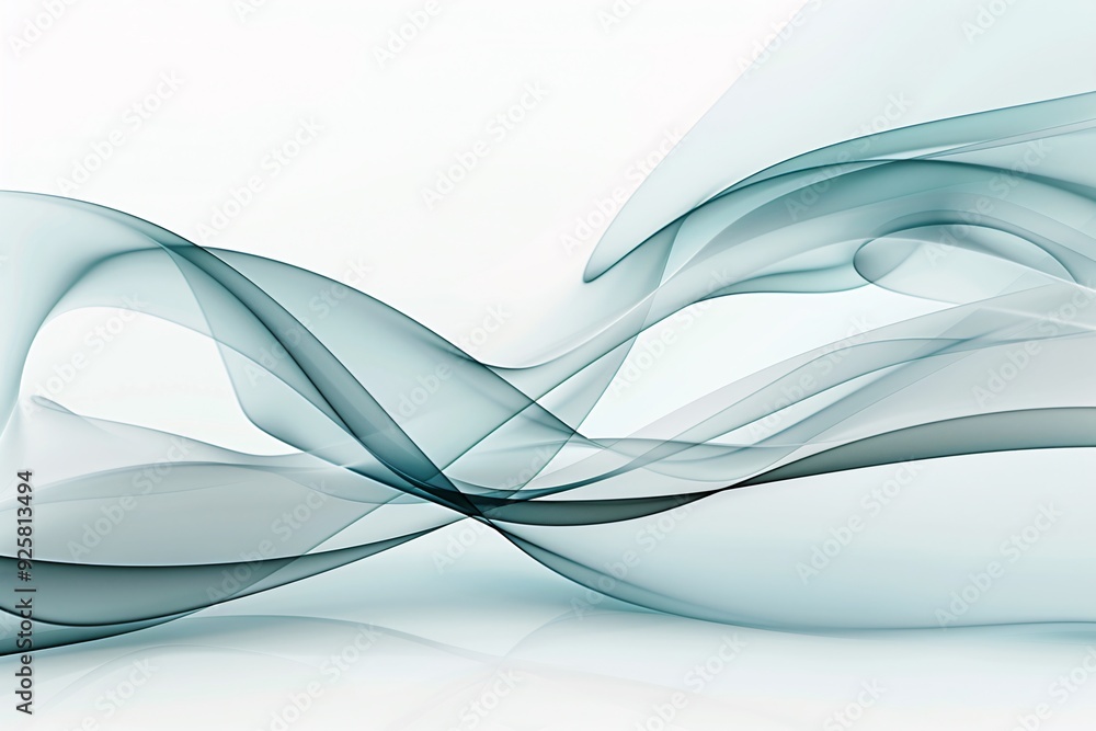 Poster a calming abstract background with flowing lines and cool tones, offering a serene atmosphere with p