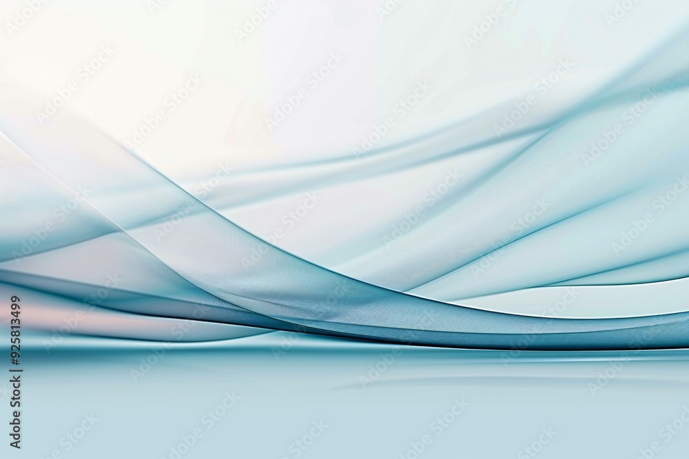 Poster a calming abstract background with flowing lines and cool tones, offering a serene atmosphere with p