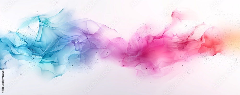 Poster a watercolor-inspired abstract background with soft blending colors and a dreamy aesthetic, ideal fo