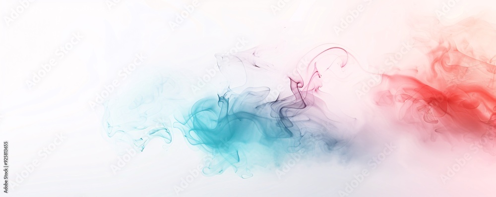 Poster a watercolor-inspired abstract background with soft blending colors and a dreamy aesthetic, ideal fo