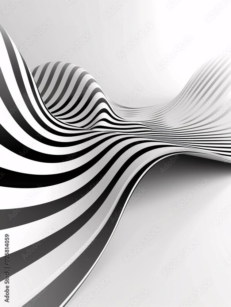 Aufkleber a high-contrast abstract background with bold black and white patterns, providing a striking visual 