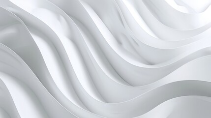 Obraz premium Abstract white background with flowing lines.