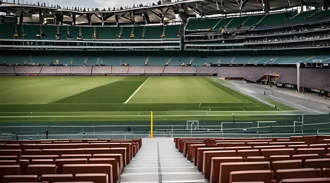 Aussie Rules Football Game Day at the Stadium