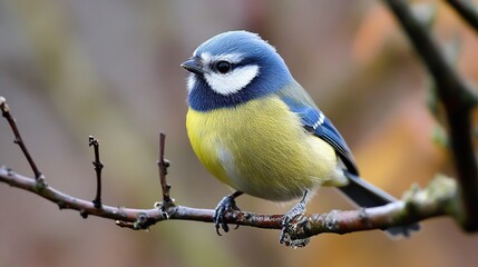 Obraz premium Blue tit --ar 16:9 --style raw --v 6.1 Job ID: df109d55-b3fb-43bc-bfa0-cc6846905ced
