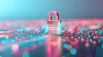 Visual metaphor representing the intersection of security policies and network cybersecurity, emphasizing protection and compliance.