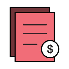 Invoice icon template