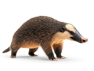 Fototapeta premium A curious echidna exploring its surroundings on a bright day