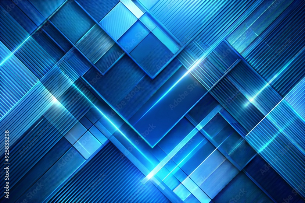 Poster abstract blue geometric pattern: a captivating abstract background featuring intersecting blue geome