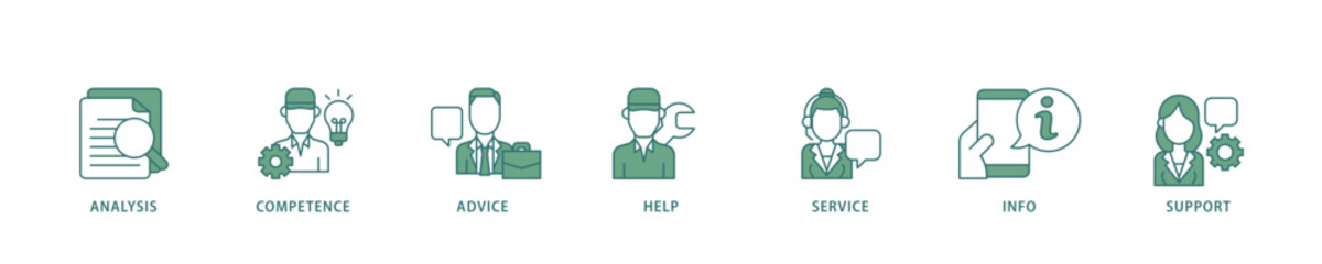 Problem solving icon infographic illustration concept with icon of analysis, critical thinking, creativity, emotional intelligence, research, team building  icon live stroke and easy to edit 