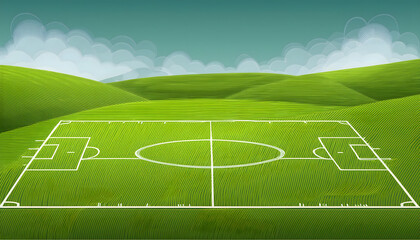 soccer field with grass