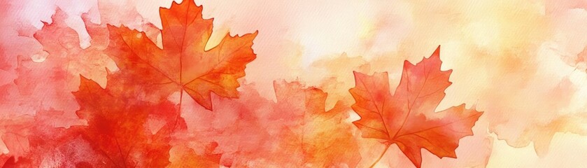 Vibrant autumn leaves in shades of red and orange create a warm, inviting backdrop for seasonal imagery and nature themes.