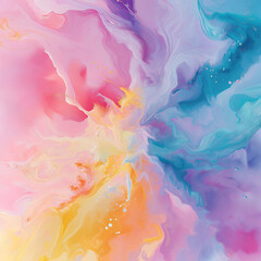 a dynamic background with abstract splashes of pastel colors
