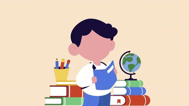 Education Animation 4K On Alpha